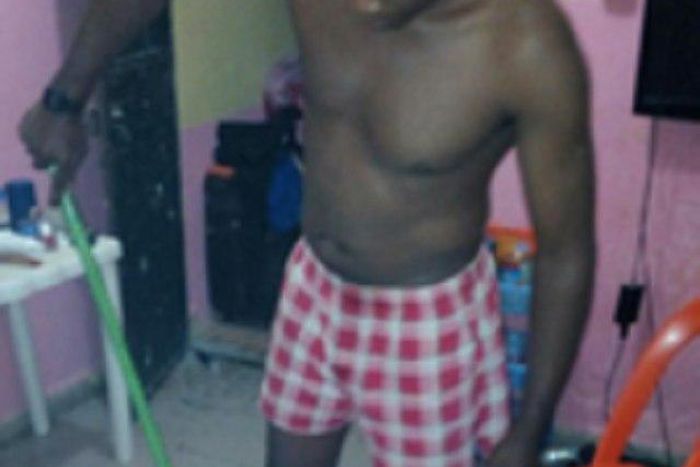 The randy lecturer, I. G. Yusuf mopping the floor