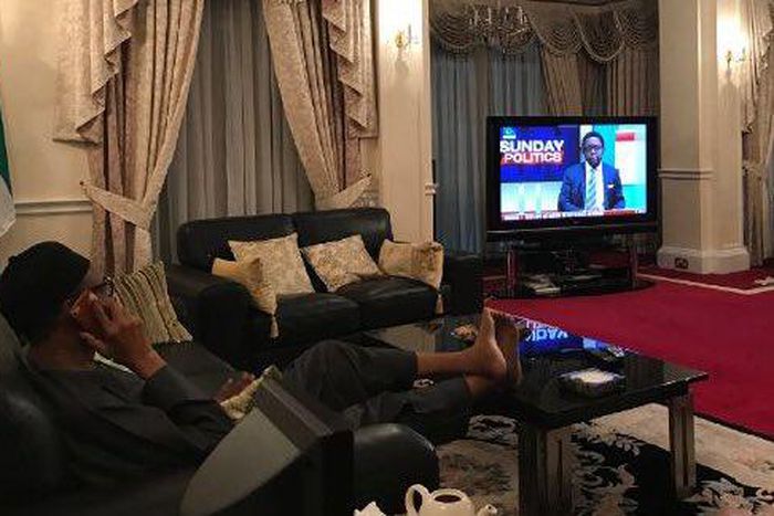 Nigerian President, Muhammadu Buhari in London