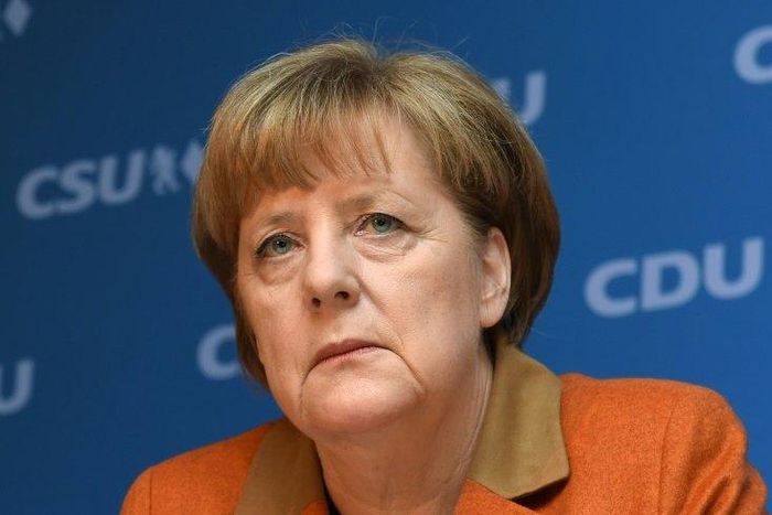 German Chancellor Angela Merkel attends a press conference in Munich, southern Germany, on February 6, 2017