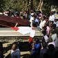 Thousands of indigenous Guatemalans accompany to the cemetery the coffins of two children killed by their kidnappers in the Cerro Alto village in San Juan Sacatepequez, 45km west of Guatemala city on February 14, 2017