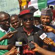 Protesters led by Charly Boy