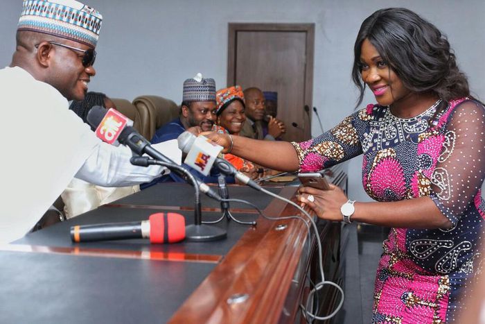 Mercy Johnson sworn in