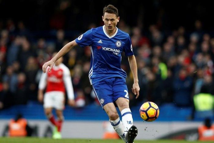 Nemanja Matic, pictured in February 2017, signed a three-year contract with Manchester United with the option to extend it by a year