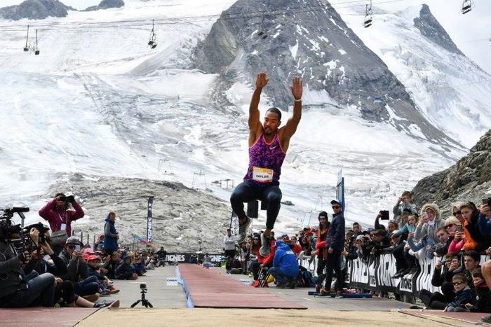 USA's Christian Taylor fell well short of his expected performance in the men's triple jump at the world championships in Tignes, France, citing difficulty adjusting to the track conditions, but saying he had a fun time nonetheless