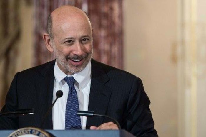 Goldman Sachs chairman and CEO Lloyd Blankfein, pictured in 2015, said the company is "well-positioned to not only meet our clients' diverse needs, but also to generate operating leverage for our shareholders"