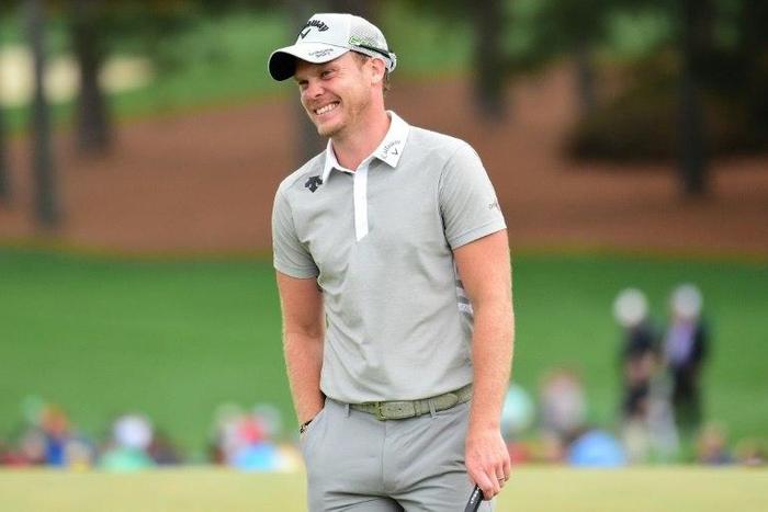 Danny Willett of England smiles on the ninth green at Augusta National Golf Club on April 3, 2017