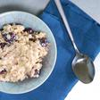 Protein oatmeal with berries.