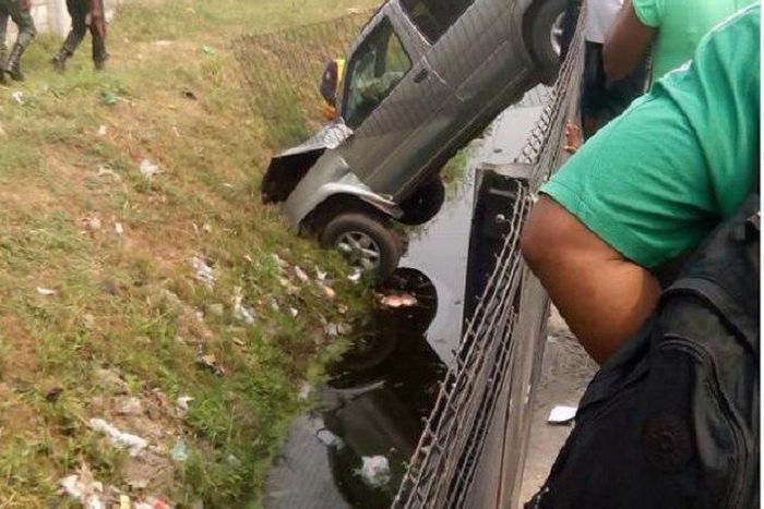 The scene of the accident