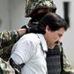 Mexican drug trafficker Joaquin Guzman Loera aka "el Chapo Guzman" escorted by marines in Mexico City