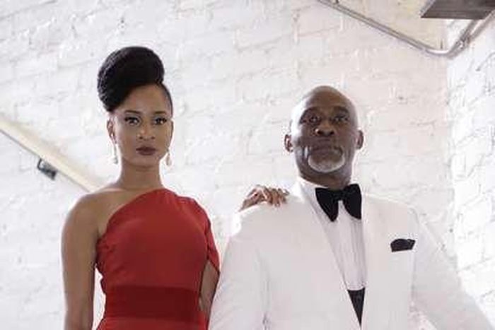 Adesua Etomi and Richard Mofe Damijo in "10 Days in Sun City"