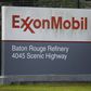 A sign is seen in front of the Exxonmobil Baton Rouge Refinery in Baton Rouge, Louisiana, November 6, 2015. REUTERS/Lee Celano