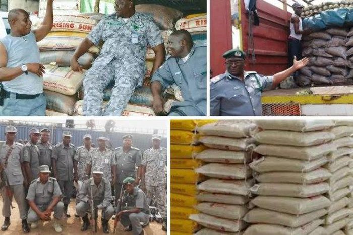 Customs raid Sango Ota market