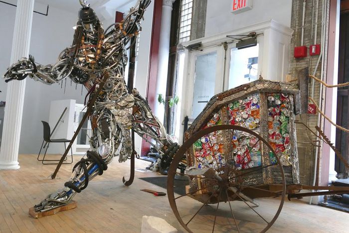 "Off!!," a sculpture by Moses Tuki