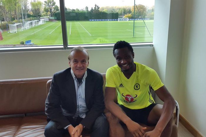 Gernot Rohr and John Mikel Obi