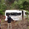 The crashed bus