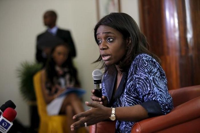 Nigeria's Finance Minister Kemi Adeosun speaks at a news conference in Lagos, Nigeria, April 9, 2016.  REUTERS/Akintunde Akinleye