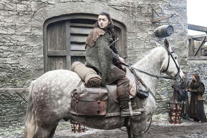 Arya Stark heads back to Winterfell