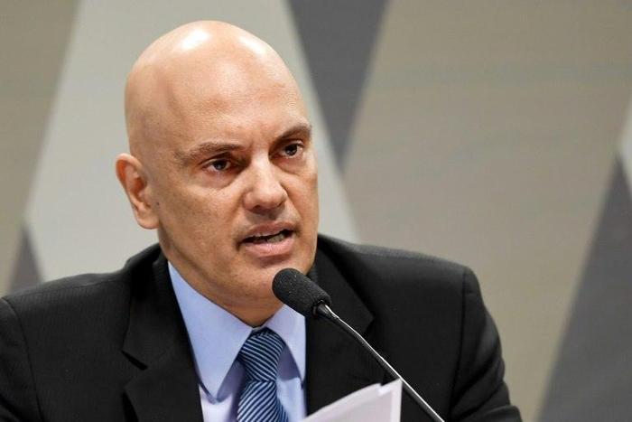 Brazilian Minister of Justice Alexandre de Moraes, appointed by Brazilian President Michel Temer for the Supreme Court, speaks during a confirmation hearing before the Senate's Constitution and Justice Commission in Brasilia on February 21, 2017