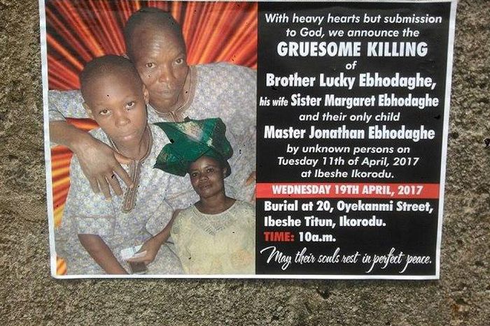 The murdered Ikorodu family members