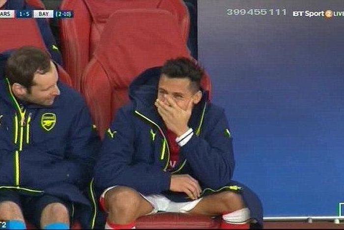 Petr Cech and Alexis Sanchez