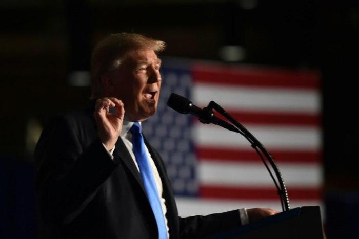 President Donald Trump addressed the nation from a military base in Arlington, Virginia