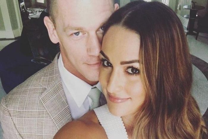 Look at John Cena... love-struck and love-drunk