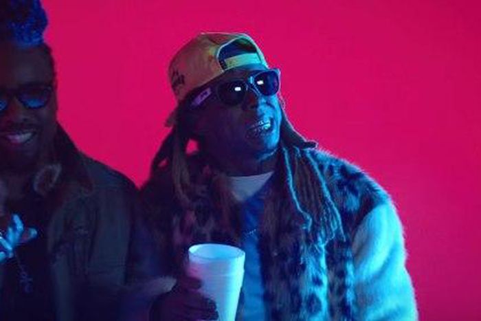 Wale and Lil Wayne vibing in Running back visual