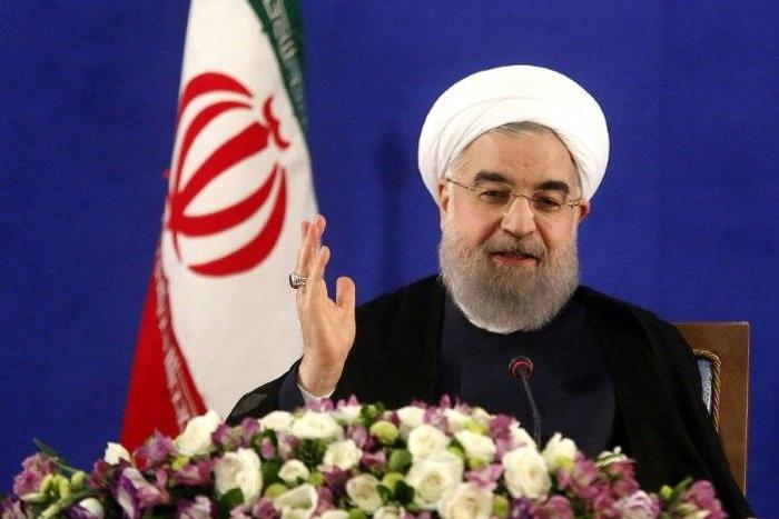 Iran's newly re-elected President Hassan Rouhani, at a press conference in Tehran on May 22, mocks US strategy in the Middle East and dismisses Donald Trump's summit with Arab leaders as "just a show"