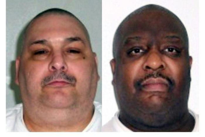Jack Jones, left, and Marcel Williams, both sentenced to death in the 1990s, were executed by lethal injection in Arkansas