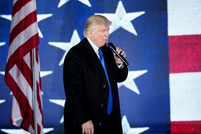 US President-elect Donald Trump speaks during a welcome celebration and concert at the Lincoln Memorial in Washington, DC, on January 19, 2017