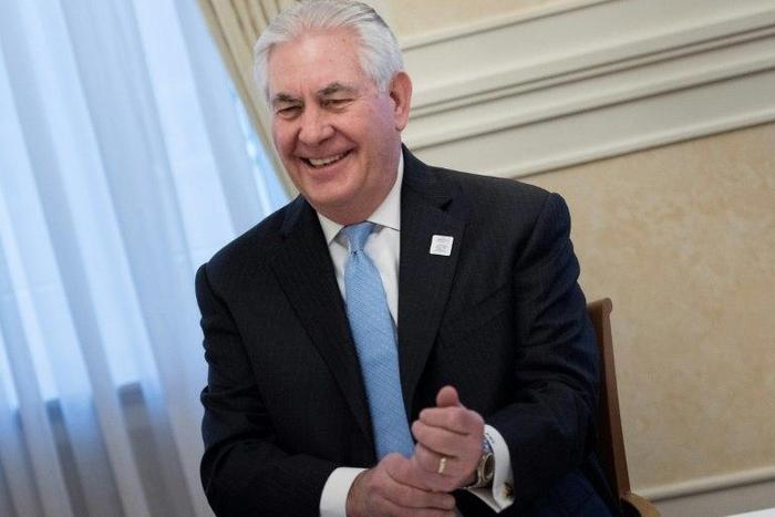 US Secretary of State Rex Tillerson held talks with Saudi Arabia's Foreign Minister Adel bin Ahmed Al-Jubeir (not in picture) ahead of a G20 meeting in western Germany, on February 16, 2017