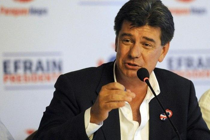 The leader of the main Paraguayan opposition Liberal Party, Efrain Alegre, seen in 2013, said he would not sit down with the government until congress drops the constitutional reform bill