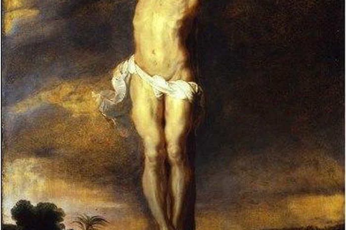 Painting of Christ crucifixion