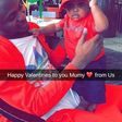 Mercy Johnson celebrating valentine with son, Jayden