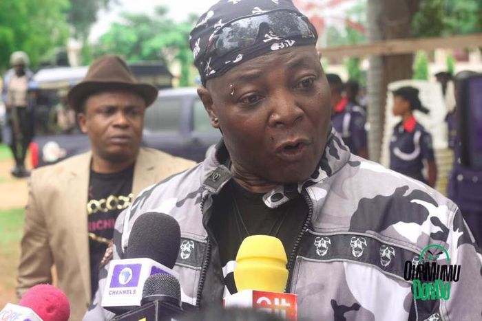 Charly Boy during the anti-Buhari protest