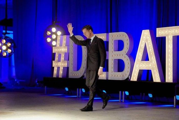 Dutch elections have boiled down to a tight race between MP Geert Wilders and his Freedom Party (PVV) and Prime Minister Mark Rutte (pictured) and his Liberals (VVD)