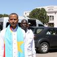 Opposition figure Moise Katumbi (C) arrives at the courthouse in Lubumbashi on May 13, 2016