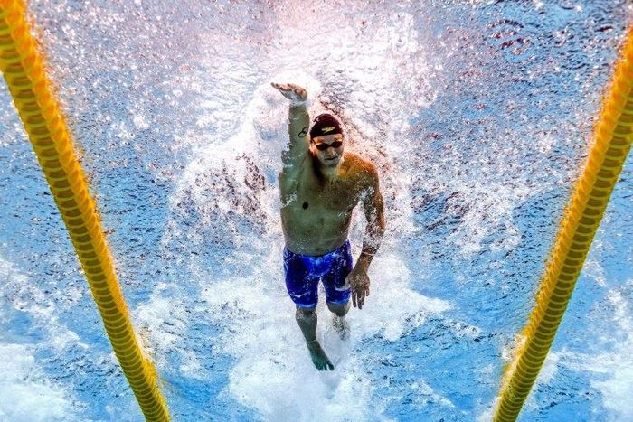 USA's Caeleb Remel Dressel competes at the 2017 FINA World Championships in Budapest, on July 27, 2017