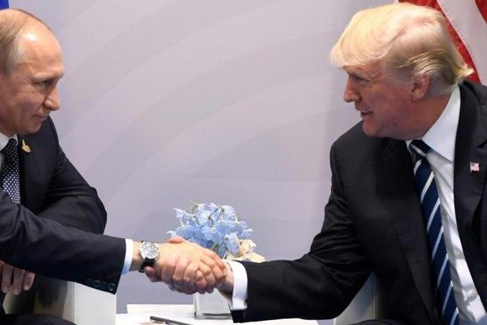 US President Donald Trump held talks with his Russian counterpart Vladimir Putin on the sidelines of the G20 summit in Hamburg, on July 7, 2017
