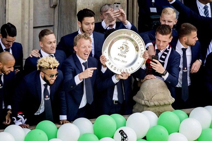 Dirk Kuyt and Feyenoord players