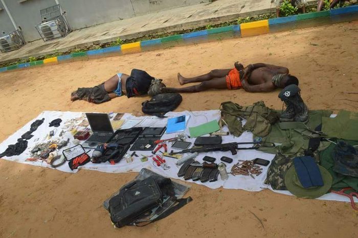 an kama yan ta'addan tare da makamai da dama