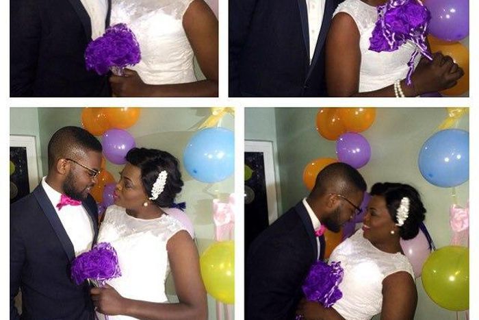 Funke Akindele and Falz on set of 'Jenifa's Diary'