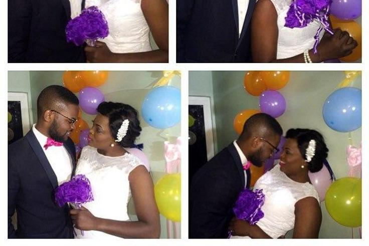 Funke Akindele and Falz on set of 'Jenifa's Diary'