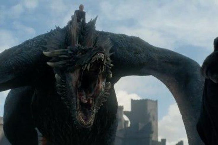 Jon Snow comes face to face with the dragon for the first time