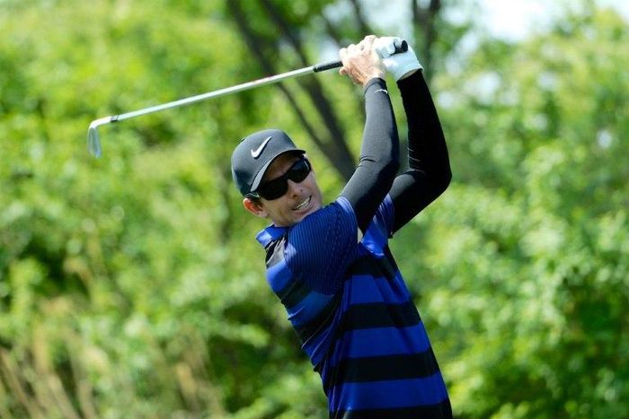 Dylan Frittelli of South Africa, pictured in April 2017, recovered from a shaky start to claim victory at the Austrian Open