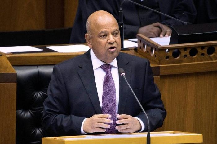 South Africa's Finance Minister Pravin Gordhan delivers the 2017 Budget address at the National Assembly on 22 February, 2017, in Cape Town