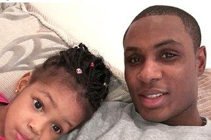 Odion Ighalo and daughter