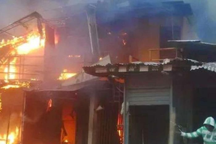 Scene of a fire outbreak - photo for illustrative purpose.