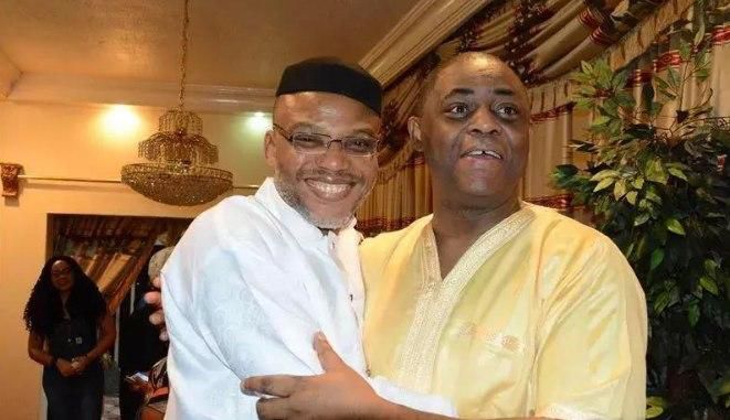IPOB leader, Nnamdi Kanu and former aviation minister, Femi Fani-Kayode.