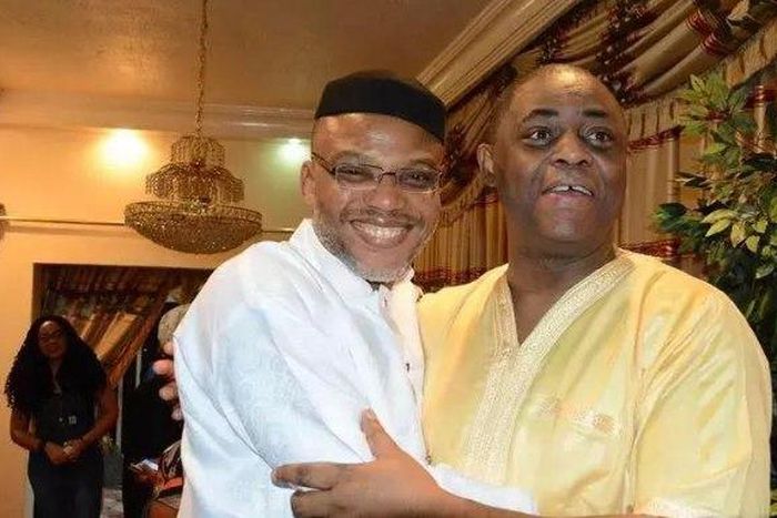 IPOB leader, Nnamdi Kanu and former aviation minister, Femi Fani-Kayode.